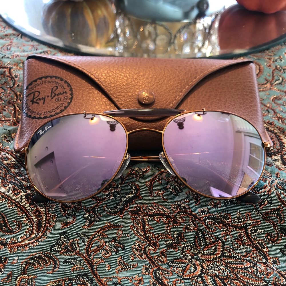 Ray-Ban Sunglasses RB3540 Double Bridge Lilac